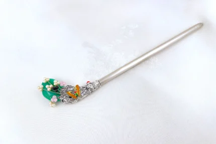 Hyanggi Green Traditional Korean Hair Pin